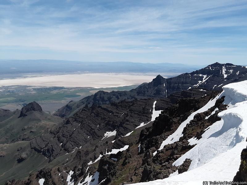 Alvord Desert from the summit of Steens Mountain